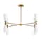 Maxim Lighting Krevat 8-Light Chandelier, Black/Natural Aged Brass 24828SWBKNAB - alternate 1